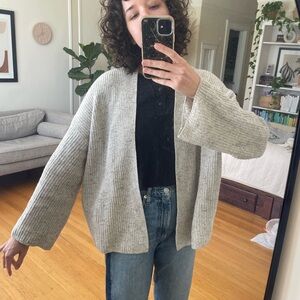 Everlane Open Front Cardigan, size Small, cream